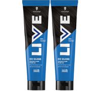 Schwarzkopf LIVE Go Gloss Onyx, Colour & Care Hair Glossing for Instant Glossy Hair, with HaptiQ Anti-Damage System, Up to 8 Washes (Pack of 2)