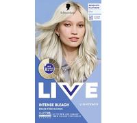 Schwarzkopf LIVE Intense Bleach 00A Absolute Platinum Hair Lightener, Intense Bleach for up to 8 Levels of Lift, with HaptiQ Anti-Damage System, Anti-Yellow Effect