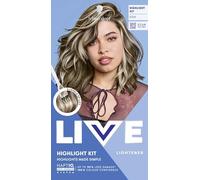 Schwarzkopf LIVE Intense Bleach 00H Hair Lightener Highlight Kit, Highlights made simple, Lightens up to 6 Levels, Anti-Damage System