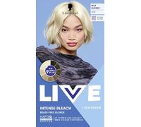 Schwarzkopf LIVE Intense Bleach Hair Lightener, 00B Max Blonde | Up to 9 Levels of Lift, Anti-Yellow Effect, HaptIQ Anti-Damage System, 6 Weeks of Pure Blonde Results