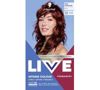 Schwarzkopf LIVE Intense Colour 043 Red Passion, Long-lasting Permanent Red Hair Dye, With Extra Colour Refresh Gloss