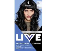 Schwarzkopf LIVE Intense Colour 099 Deep Black, Long-lasting Permanent Black Hair Dye, With Extra Colour Refresh Gloss