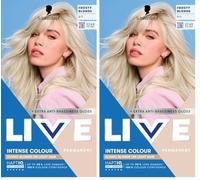 Schwarzkopf LIVE Intense Colour B11 Frosty Blonde, Long-lasting Permanent Blonde Hair Dye, For Lighter Hair, With Extra No-Brassiness Gloss (Pack of 2)
