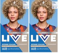 Schwarzkopf LIVE Intense Colour B16 Honey Blonde, Long-lasting Permanent Blonde Hair Dye, Iconic Blondes on Lighter Hair, With Extra No-Brassiness Gloss (Pack of 2)
