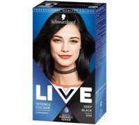 Schwarzkopf LIVE Intense Colour, Long Lasting Permanent Black Hair Dye, With Built-In Vibrancy Serum, Up To 100% Grey Coverage- Deep Black 099