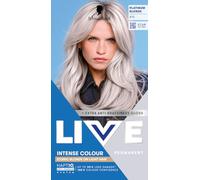 Schwarzkopf LIVE Intense Colour Hair Dye, B15 Platinum Blonde | Permanent Blonde Hair Dye, HaptiQ Anti-Damage System, Long-Lasting Results, with Colour Refresh Gloss