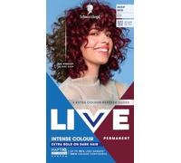 Schwarzkopf LIVE Intense Colour Hair Dye, L75 Deep Red | Permanent Red Hair Dye, HaptiQ Anti-Damage System, Long-Lasting Results, with Colour Refresh Gloss