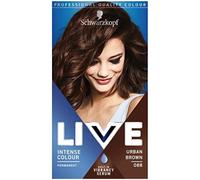 Schwarzkopf LIVE Intense Colour Long Lasting Hair Dye. Urban Brown 088 Pack of 3