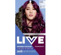 Schwarzkopf LIVE Intense Colour L76 Ultra Violet, Long-lasting Permanent Purple Hair Dye, Extra Bold on Darker Hair, With Extra Colour Refresh Gloss