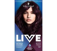 Schwarzkopf LIVE Intense Colour, Long Lasting Permanent Purple Hair Dye, With Built-In Vibrancy Serum, Up To 70% Grey Coverage, Mystic Violet 087