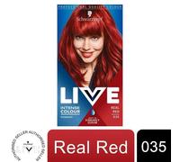 Schwarzkopf Live Intense Colour Permanent Hair Dye, 035 Real Red