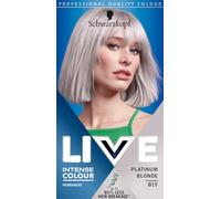 Schwarzkopf LIVE Intense Colour Permanent Hair Dye Lightens up to 3 Levels B15 Platinum Blonde