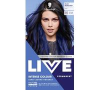 Schwarzkopf LIVE Intense Colour U67 Blue Mercury, Long-lasting Permanent Blue Hair Dye, With Extra Colour Refresh Gloss