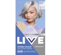 Schwarzkopf LIVE Intense Colour U71 Metallic Silver, Long-lasting Permanent Silver Hair Dye, With Extra Colour Refresh Gloss