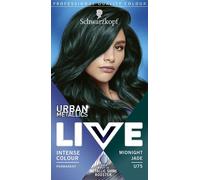 Schwarzkopf LIVE Urban Metallics Vibrant, Long Lasting, Permanent Green Hair Dye, Infused with Coconut Oil for Shiny Hair - Midnight Jade U75