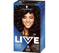 Schwarzkopf LIVE Intense Colour, Long Lasting Permanent Brown Hair Dye, With Built-In Vibrancy Serum, Up To 100% Grey Coverage, Tempting Chocolate 880