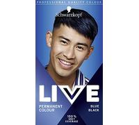 Schwarzkopf Live Men Permanent Hair Colour, Fade Resistant Hair Dye for Him, 090 Blue Black Shade