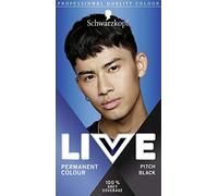 Schwarzkopf Live Men Permanent Hair Colour, Fade Resistant Hair Dye for Him, 099 Pitch Black Shade