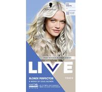 Schwarzkopf LIVE Post-Bleach Toner T1 Ice White, Post-Bleach Blonde Perfector Toner to Neutralise Yellow Undertones