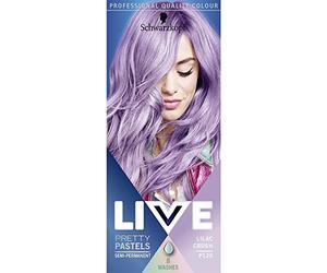 Schwarzkopf LIVE Pretty Pastels Semi-permanent Purple Hair Dye, Lasts Up To 8 Washes - Lilac Crush P120