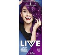 Schwarzkopf LIVE Ultra Bright or Pastel Purple Hair Dye, Pack of 3, Semi-Permanent Colour lasts up to 15 washes - 094 Purple Punk