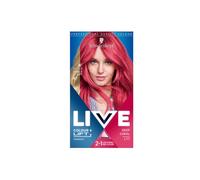 Schwarzkopf LIVE Colour + Lift Deep Coral Permanent Hair Dye L77, Vibrant Pink Hair Dye Lightens Up To 3 Levels, Long Lasting Hair Colour with Built-In Lightener