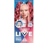 Schwarzkopf LIVE Ultra Brights or Pastels Dusty Rose 025 Shade, Semi-Permanent Rose Hair Dye, FINAL FANTASY™ XIV Online x Live, Vibrant Hair Dye Kit Lasts Up to 15 Washes