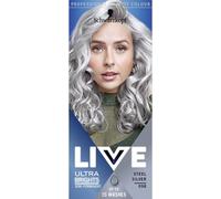 Schwarzkopf LIVE Ultra Brights Steel Silver Semi-Permanent Hair Dye 098 Silver
