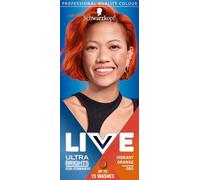 Schwarzkopf LIVE Ultra Brights Vibrant Orange Semi-Permanent Hair Dye 085, Orange Hair Dye for Bright or Pastel Orange Hair Colour, Vibrant Colour Lasts up to 15 Washes