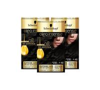 Schwarzkopf Oleo Intense 1-10 'oil Colour' No Ammonia Permanent 3 Pack In Black Black One Size