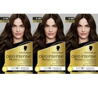 Schwarzkopf Oleo Intense 4-86 Chocolate Brown Permanent Hair Dye X 3