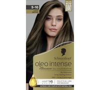 Schwarzkopf Oleo Intense Permanent Oil Colour 5-10 Light Brown Hair Dye, 100% Grey Coverage, Conditioner with HaptIQ System, Long-Lasting Colour, Ammonia Free Hair Dye