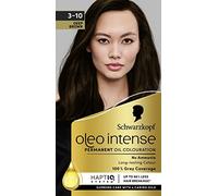 Schwarzkopf Oleo Intense Permanent Oil Colour 3-10 Deep Brown Hair Dye, 100% Grey Coverage, Conditioner with HaptIQ System, Long-Lasting Colour, Ammonia Free Hair Dye