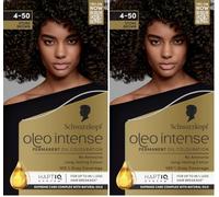 Schwarzkopf Oleo Intense Permanent Oil Colour, 4-50 Stone Brown (Pack of 2)