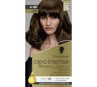 Schwarzkopf Oleo Intense Permanent Oil Colour 4-60 Gold Brown Hair Dye, 100% Grey Coverage, Conditioner with HaptIQ System, Long-Lasting Colour, Ammonia Free Hair Dye
