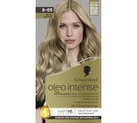 Schwarzkopf Oleo Intense Permanent Oil Colour 8-05 Beige Blonde Hair Dye, Perfect Grey Coverage, Conditioner with HaptIQ System, Long-Lasting Colour, Ammonia Free Hair Dye