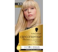 Schwarzkopf Oleo Intense Permanent Oil Colour Hair Dye, 100% Grey Coverage, Conditioner with HaptIQ System, Long-Lasting Colour, Ammonia Free Hair Dye - 9-10 Bright Blonde