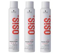 Schwarzkopf OSiS+ Freeze Pump 3 x 200 ml Osis Finish Pump Spray for Strong Hold