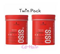 SCHWARZKOPF OSIS+ THRILL 100ML ELASTIC FIBRE HAIR GUM-X2 TWIN PACK