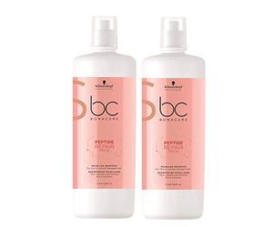 Schwarzkopf Pack of 2 Schwarzkopf BC Peptide Micellar Shampoo 1000 ml