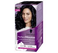 Schwarzkopf - Perfect Mousse - Black Hair Colour - Permanent Hair Colour - Ammonia-Free Foam - Easy Application - Perfect Coverage - 98% Natural Ingredients - Black 210