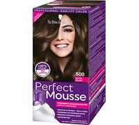 Schwarzkopf Perfect Mousse Permanent Foam Colour 500 Medium Brown Level 3 Pack of 3 x 93 ml