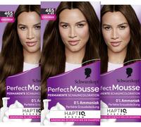 Schwarzkopf Perfect Mousse Permanent Foam Colouration 465/4-65 Chocolate Brown (93 ml), Hair Colour with Perfect Grey Coverage, Colouration for Intensive Care and Radiant Shine