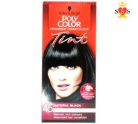 Schwarzkopf Poly Color Tint Permanent Cream Colour 45 Natural Black EACH