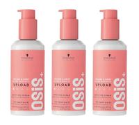 Schwarzkopf Professional OSiS Upload Anti-Static Densifying Styling Cream Heat Protection Subtle Definition Volume Roots Raised Non-Sticky Light Hold 200 ml - Pack of 3