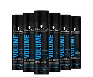 Schwarzkopf Professional Styling Volume Lift Hairspray, 48HR Extra Strong Hold, Multipack 6 x 400 ml