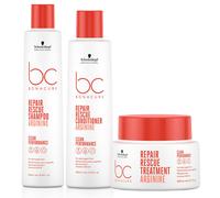 BC Clean PACK Repair Rescue Shampoo 250ml, Conditioner 200ml and Treatment 200ml Schwarzkopf Clear One Size