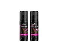 Schwarzkopf Root Retoucher, Instant Temporary Hair Dye Spray for Brunette Regrowth, Dark Brown Duo Box