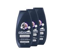 Schwarzkopf Schauma Care Shampoo Silver Shine (3 x 250 ml), Silver Shampoo Helps Reduce Yellowish Discolouration, Hair Shampoo for Grey, Bleached or Highlighted Hair
