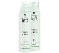 Schwarzkopf Taft Dry Shampoo Foam Overnight Fresh Miracle (2 x 150 ml), Hair Styling with Caring, Refreshing Properties During Sleep Suitable for All Hair Types, Vegan